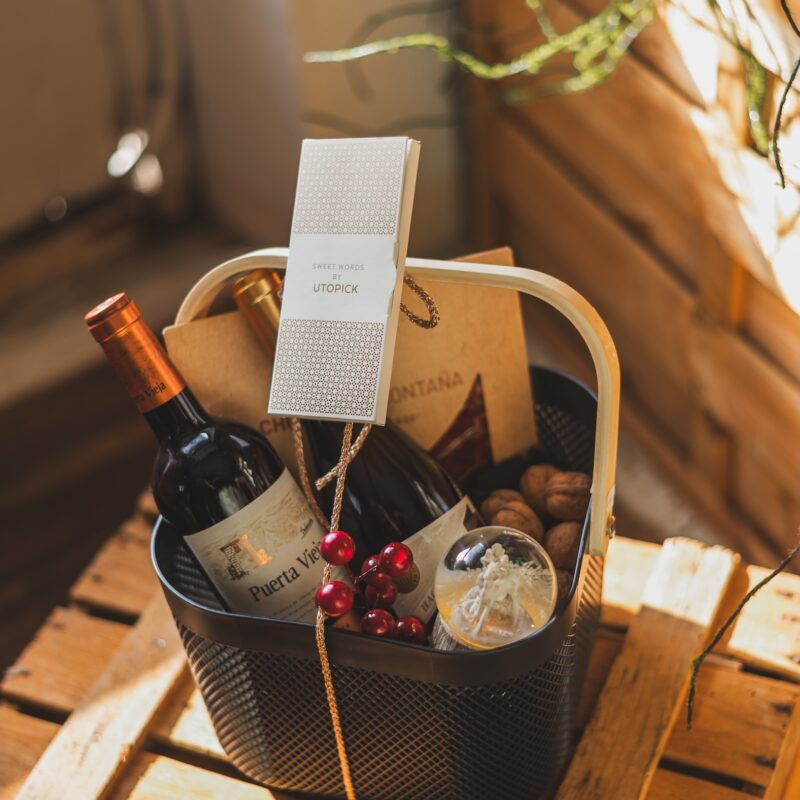 Cesta Rioja & Queso Gourmet